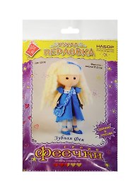 ПФ-1203 Набор для создания кукол из фетра Зубная Фея (Феечки) (Кукла Перловка) (hand made) (выс. ок.17см) (упаковка)