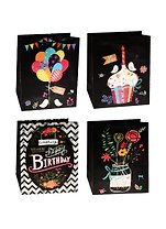 Пакет подарочный бумажный А4 26*32*12.5 "Color burthday", нейтр., мат. ламинат, Kairui
