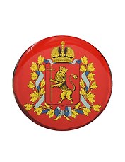 Магнит с заливкой смолой, 50 мм (Владимир)(Петра4)