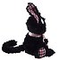 Мягкая игрушка Котик с бантом (Корниш рекс) (черный) (35см) (12-202602-MSHN9_1) - 2