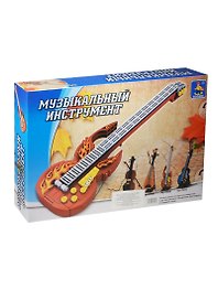 Конструктор Бас Гитара (221 деталь) (Музыкальный инструмент) (dv-247)