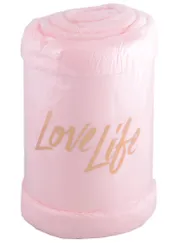 Плед светло-розовый (велсофт) (100х140)