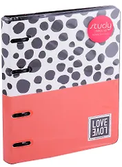 Тетрадь на кольцах в клетку InFolio, LoveLove, 120 листов