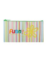 Пенал-косметичка "Funny" 19,5*10,5см, ткань, Оникс