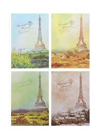 Блокнот Эйфелева Башня Beautiful Memories (золотой обрез) (192стр) (9х12,8)