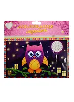 Аппликация стразами Совушка (набор д/творч.) (1006847) (3+) (упаковка) (Школа талантов)