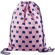 Мешок для сменной обуви «Коты на розовом»