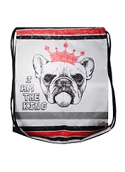 Мешок для сменной обуви "Собака в короне" 33*42см, Оникс 