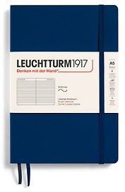 Книга для записей «Classic. Синий неви», А5, линованная, мягкая обложка, Leuchtturm1917