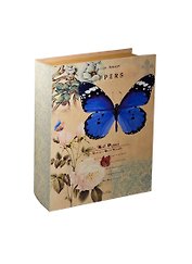 Сувенир, Шкатулка-книга Бабочка с розами (24*18,3*6)