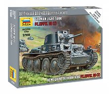Сборная модель «Немецкий легкий танк PZ.KPFW. 38 (T)», ZVEZDA (6130)
