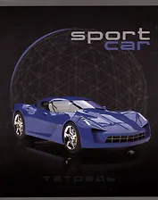 Тетрадь в клетку Listoff, Sport car, 80 листов, в ассортименте