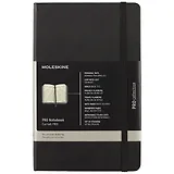 Книга для записей Moleskin Proffesional Large, твёрдая обложка, чёрная, 120 листов, А5