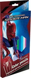 Карандаши цветные 12цв "Spider-man" треугольные, толстые, к/к, подвес, Disney