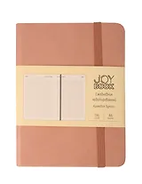 Ежедневник недат. А6 136л "Joy Book" крем-брюле 7Б, иск.кожа, тв.переплет, тонир.форзац, тонир.блок, скругл.углы, ляссе, резинка, карман на задн.форзаце, инд.уп