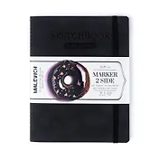 Скетчбук 150*190 18л "Markers" 220г/м2, для маркеров, мокрый асфальт
