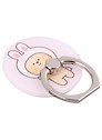 Держатель-кольцо для телефона Kawaii Мишка-зайчик (металл) (коробка)