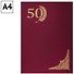Папка адресная "50 лет" красная - 1