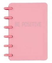 Записная книжка «Be Positive» А6, 80 листов в линейку, спираль, Be positive, в ассортименте