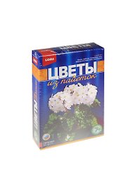 Цв-012 Цветы из пайеток Гортензия (бисер+пайетки+проволока+гипс+форма) (LORI) (набор д/творч.) (7+)