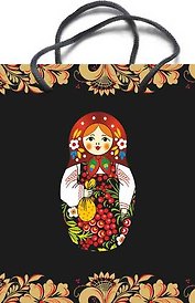 Пакет "Матрешка", 26х31,5х11 см