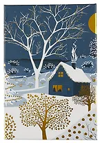 Коробка подарочная "Зимний вечер" 23*16*9,5см, Новый год, картон