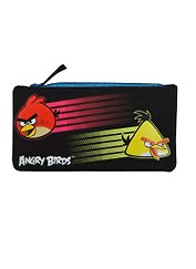 Пенал-косметичка "ANGRY BIRDS" 11,5*22*1см, черный, Angry Birds