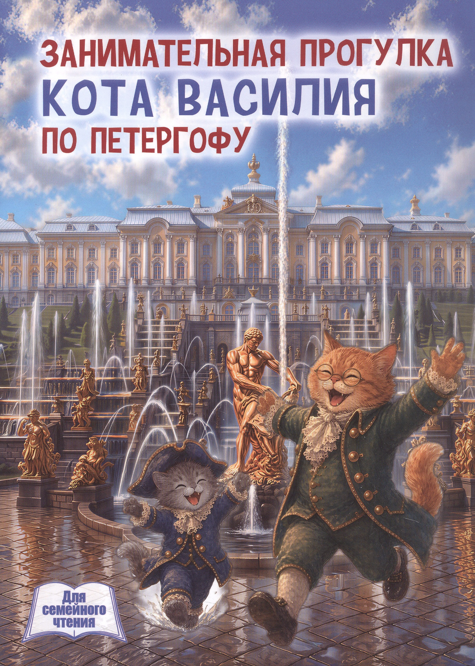 Обложка книги «Занимательная прогулка кота Василия по Петергофу»