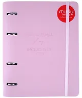 Тетрадь на кольцах в клетку Infolio, Journal, 120 листов, розовая