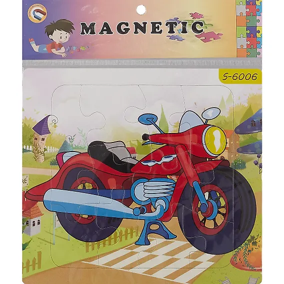 Магнитная рамка-пазл Транспорт 19,5х17, 2 вида в ассортименте - 0