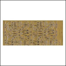 Контурные наклейки Детская одежда (1.4000) (лист) (зол.) (10х23см)