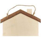 Заготовка ключница Домик с бечевкой, 23*15см деревянная 11-02610-2610-2