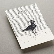 Открытка, одинарная,  Чайка
