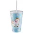 Стакан пластиковый с трубочкой Единороги с золотой гривой (500 мл) (12-06646-127912) - 0