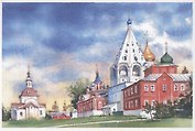 Открытка "Коломна. Соборная площадь"