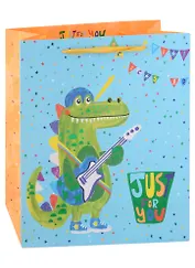 Пакет А4 32*26*12 "Крокодильчик" дет., бум.мат