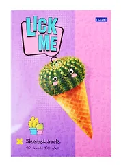 Скетчбук А5 40л "Забавные кактусы" 100г/м2, склейка