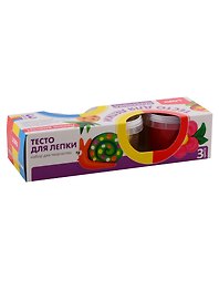 Тесто для лепки. Пластишка. Набор №18, 3цв. по 80 гр.