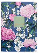 Тетрадь А4- 40л кл. "La Fleur. Spring" скрепка, карт.обл., мат.текст.ламинация, тиснение фольгой