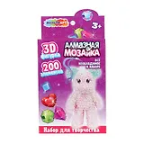 Фигурка-брелок алмазной мозаикой мишка МУЛЬТИ АРТ в кор.48шт