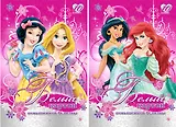 Картон белый 10л А4 "Принцессы" премиум, карт.папка, Disney