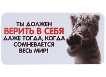 КАЗБАЕВ Магнит Цитаты, 11х5,5см, Ц037