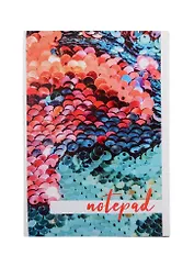 Блокнот А6 48л кл. "Монотекстура" скрепка, ВД-лак, ассорти