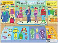 Одежда и обувь. Clothes and Shoes. Наглядное пособие по английскому языку для начальной школы