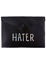 Папка -конверт «Hater» А4 на кнопке
