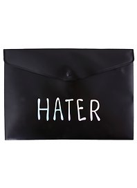 Папка -конверт «Hater» А4 на кнопке