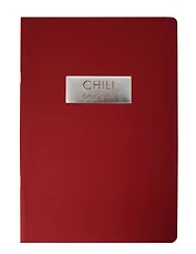 Тетрадь А4 48л кл. "Chili Pepper" мел.картон, ламинация "soft touch", пантон.печать, тисн.фольгой, скругл.углы, скрепка