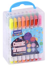Фломастеры 24цв COSMIC DREAMS, блистер, подвес, MAZARI