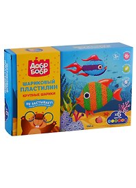 Шариковый пластилин ДобрБобр Крупные шарики (6 цв.) НШКНЗ6