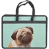 Папка для тетрадей «Мопс», А4